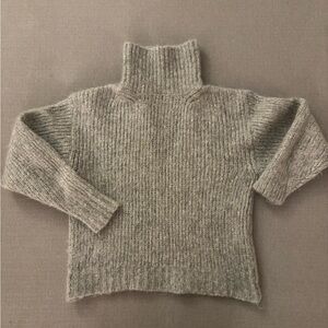 Wilfred Heather Gray Turtleneck Sweater